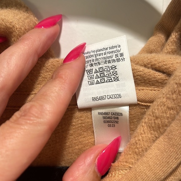 PINK Victoria's Secret Tan LOVE PINK everyday Sweatshirt Size Large L - Picture 8 of 10